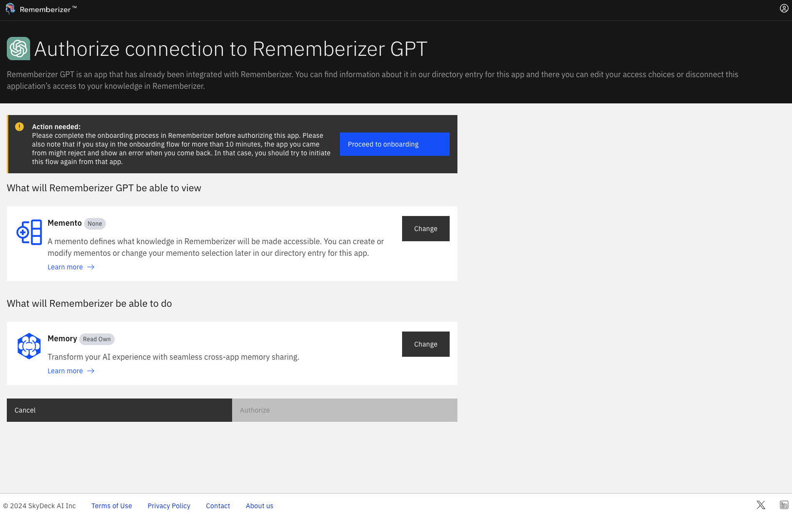 شاشة التفويض