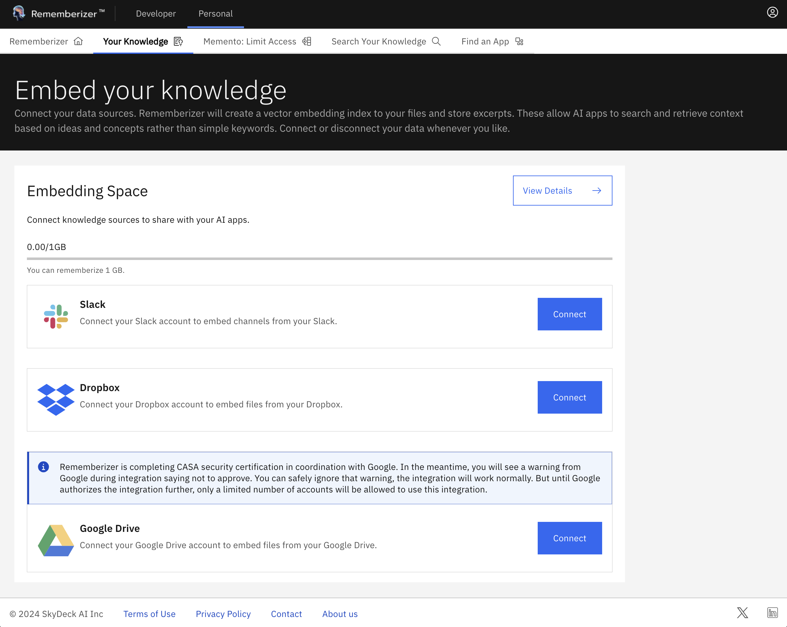 بطاقة مصدر المعرفة Dropbox