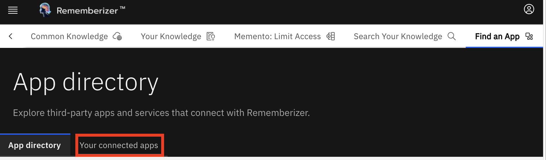 تصفح تطبيقاتك المتصلة