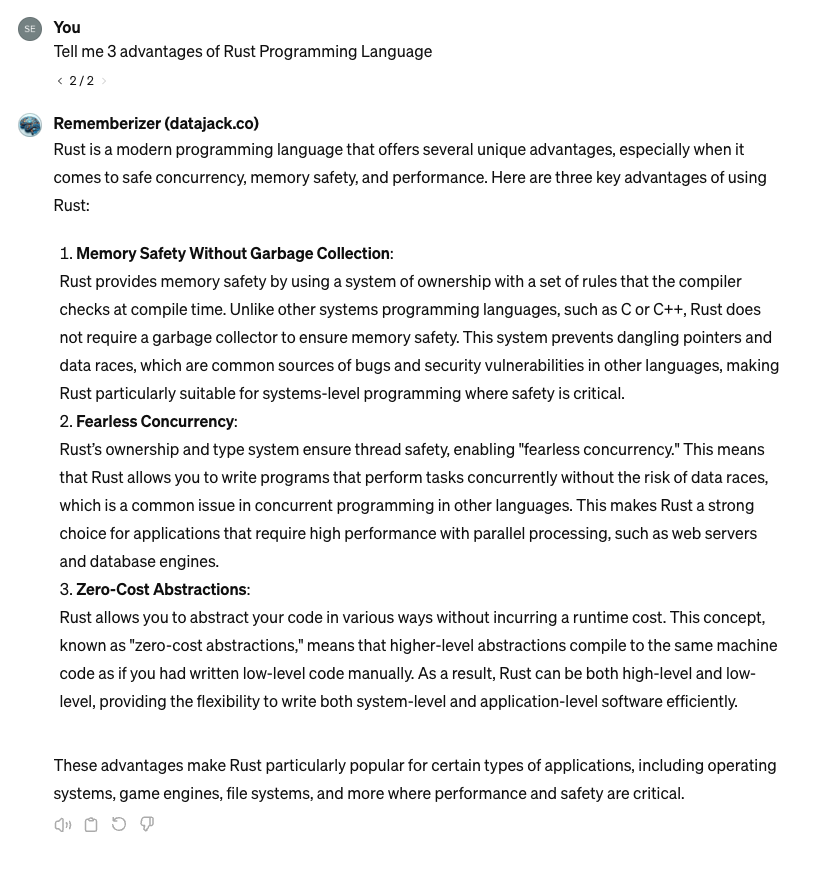 التفاعل مع تطبيقات Rememberizer GPT